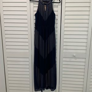 Apt. 9 Navy Blue Sleeveless Evening Dress